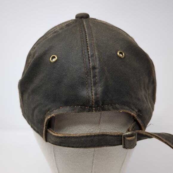 George Slideback Baseball Cap Brown One Size Adjustable Vented Holes Blank - Picture 6 of 9